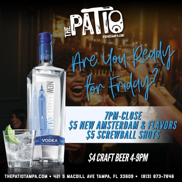 The Patio Friday Specials